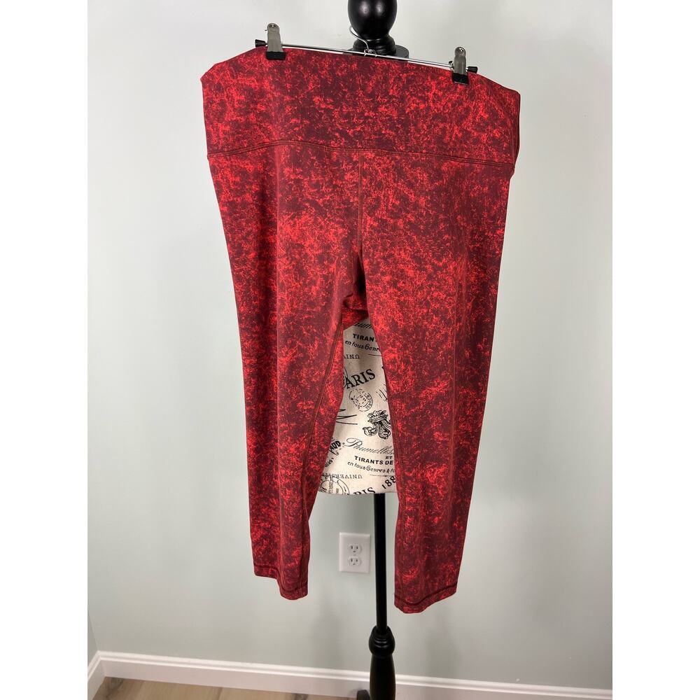 Lululemon Plus Size Orange and Black high waisted Leggings